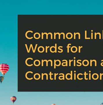 linking words for comparison and contradiction