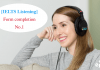 Ielts Listening form completion