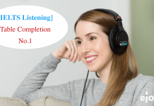 dạng bài nghe IELTS Listening - Table completion