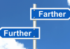 Differences between farther and further